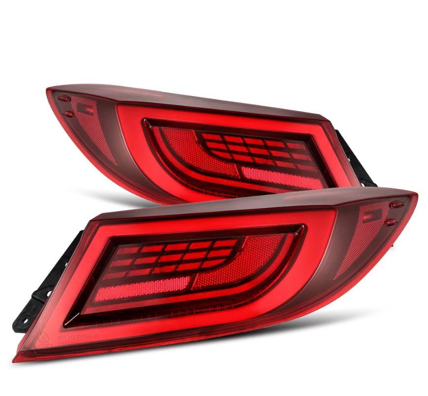 AlphaRex 22+ Toyota GR86/Subaru BRZ LUXX-Series LED Tail Lights Vivid Red - 675030