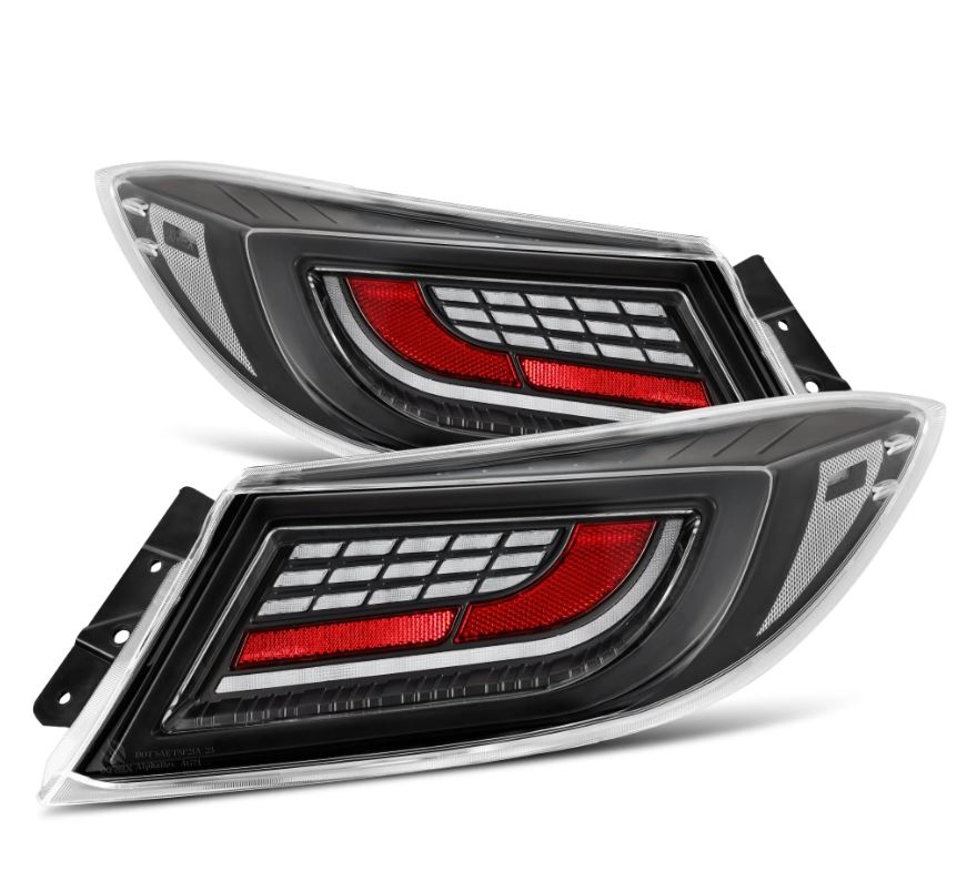 AlphaRex 22-24 Toyota GR86 LUXX LED Taillights Alpha-Black - 675040