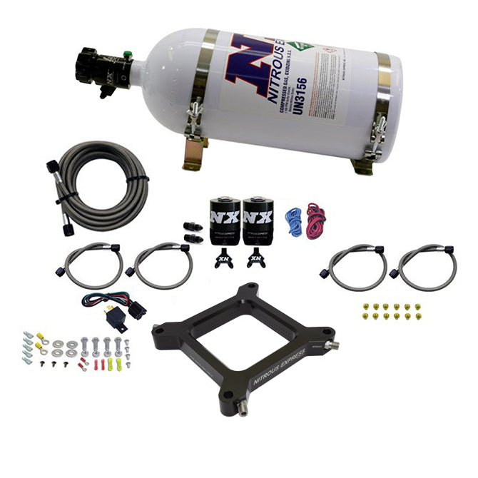 Nitrous Express 4150 Assassin Plate System Pro Power Alcohol 100-500HP (10lb Bottle) - 67545-10