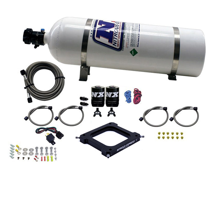 Nitrous Express 4500 Assassin Plate System Pro Power Alcohol 100-500HP (15lb Bottle) - 67575-15