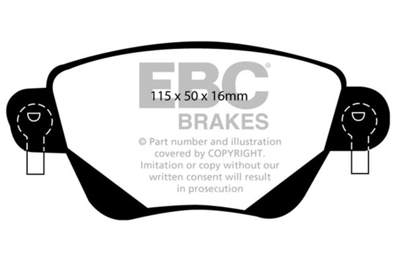 EBC 01-04 Jaguar X-Type 2.5 Redstuff Rear Brake Pads - DP31350C