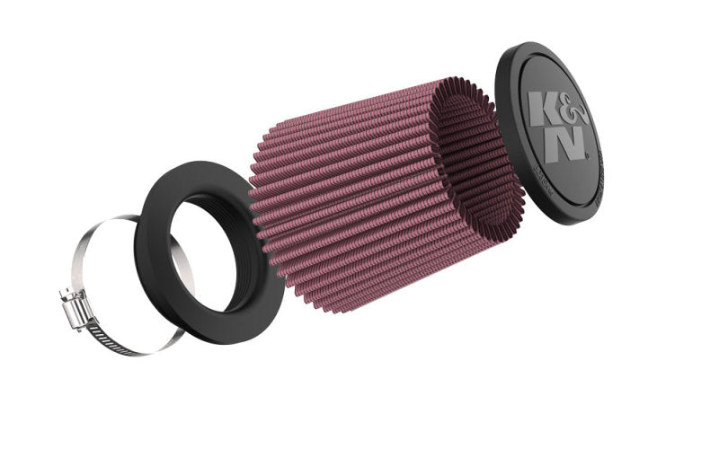 K&amp;N Universal Clamp-On Air Filter 3in FLG /4 1/2in B / 3 1/2in T / 4 3/8in H - RU-9410