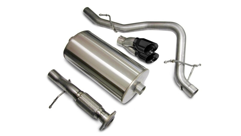 Corsa 2007-2008 Chevrolet Tahoe 5.3L V8 Black Sport Cat-Back Exhaust - 14207BLK