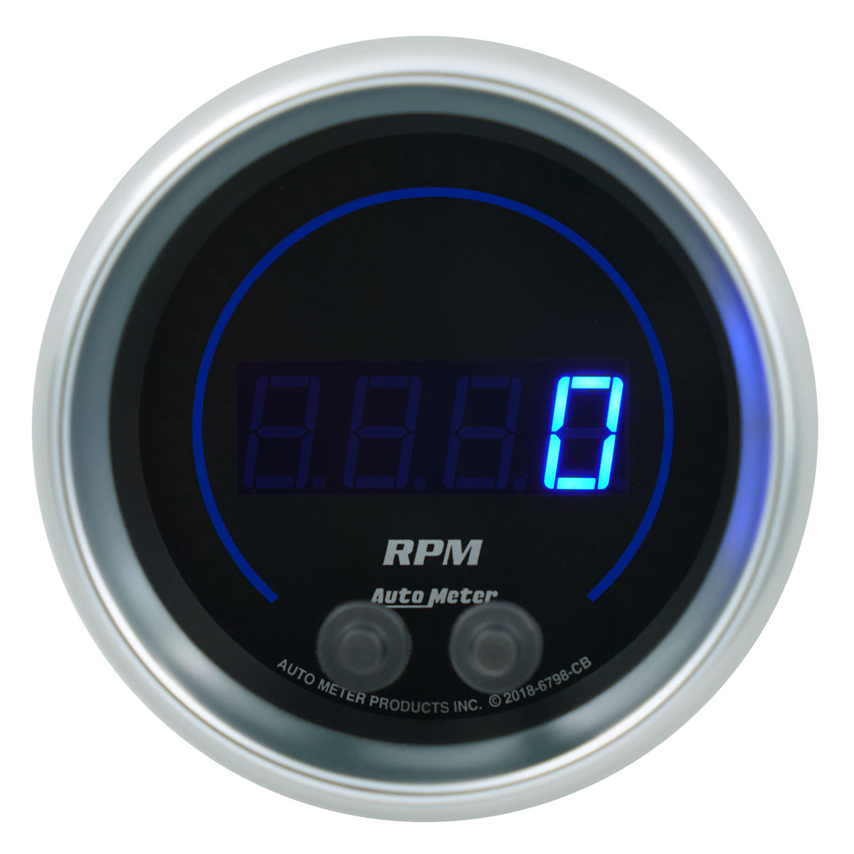 Autometer 85.7mm Black 0-16K RPM Tachometer Cobalt Elite Digital Gauge - 6798-CB