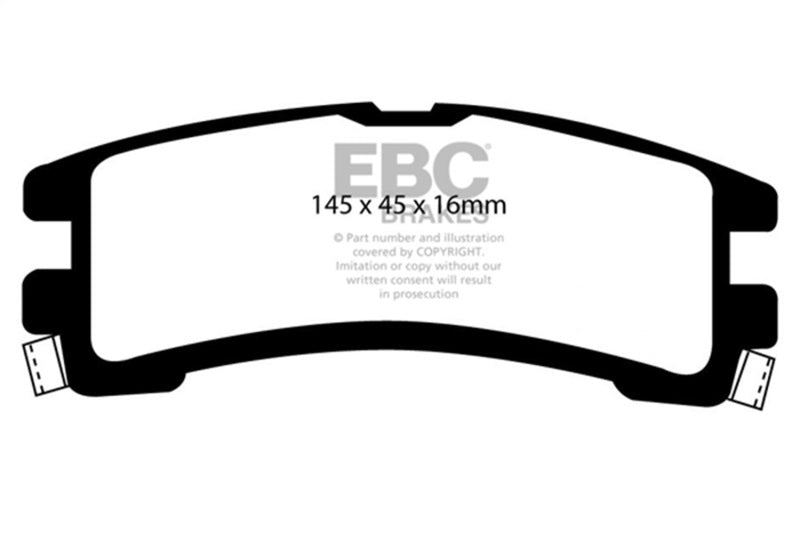 EBC 87-95 Nissan Pathfinder 3.0 Greenstuff Rear Brake Pads - DP61000