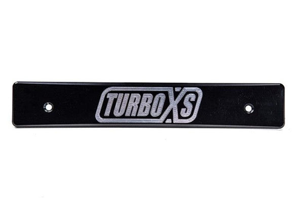 Turbo XS 08-14 Subaru WRX/STi Billet Aluminum License Plate Delete Black Machined TurboXS Logo - WS08-LPD-BLK-TXS for 2008-20
