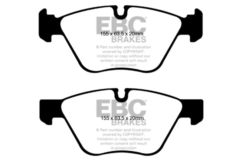 EBC 08-10 BMW 128 3.0 Yellowstuff Front Brake Pads - DP41600R