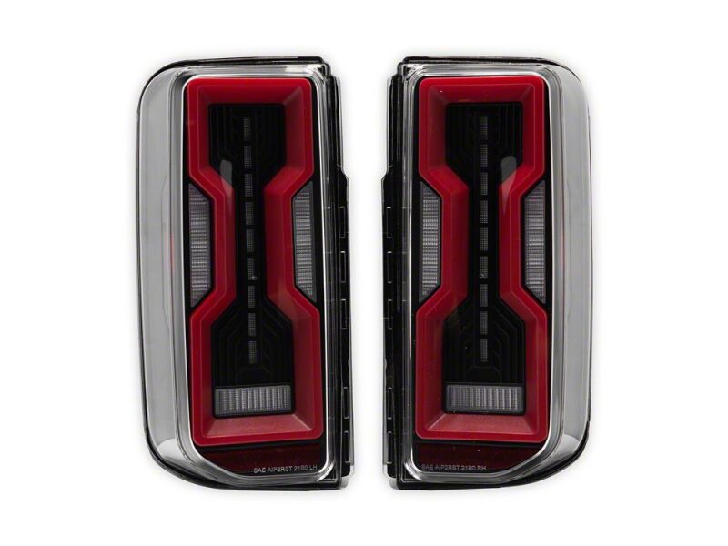 Raxiom 21-26 Ford Bronco Axial Series LED Tail Lights- Black Housing- Clear Lens - FB37113 - close-up view 4