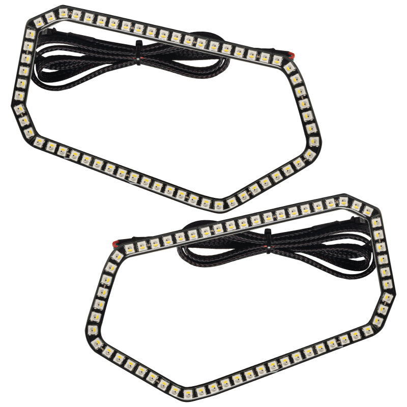 Oracle 08-19 Polaris RZR 570/800/900 Dynamic RGB+W Headlight Halo Kit - - Dynamic SEE WARRANTY - 1273-332