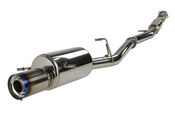 Invidia 02+ WRX/STi 76mm G200 Titanium Tip Cat-back Exhaust - HS02SW1G2T for 2015-2021 Subaru WRX STI - front view