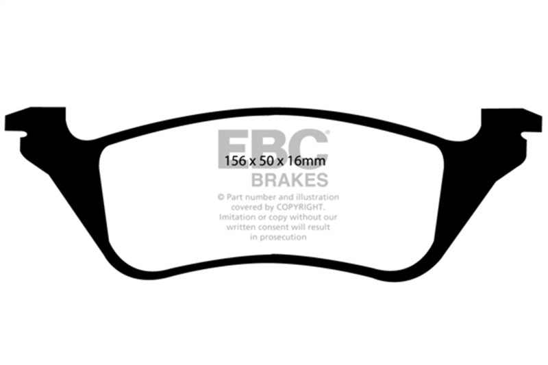 EBC 01-07 Chrysler Town &amp; Country 3.3 Rear Rotors Ultimax2 Rear Brake Pads - UD858