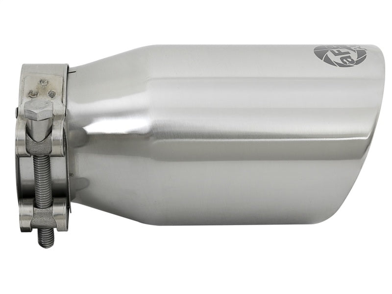 aFe MACH Force-Xp Universal 304 SS Single-Wall Clamp-On Exhaust Tip - Polished - 49T25354-P07