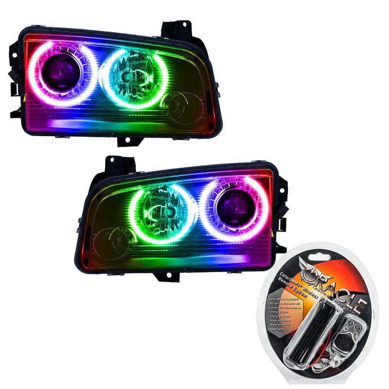 Oracle 08-10 Dodge Charger SMD HL (HID) - ColorSHIFT SEE WARRANTY - 8179-330