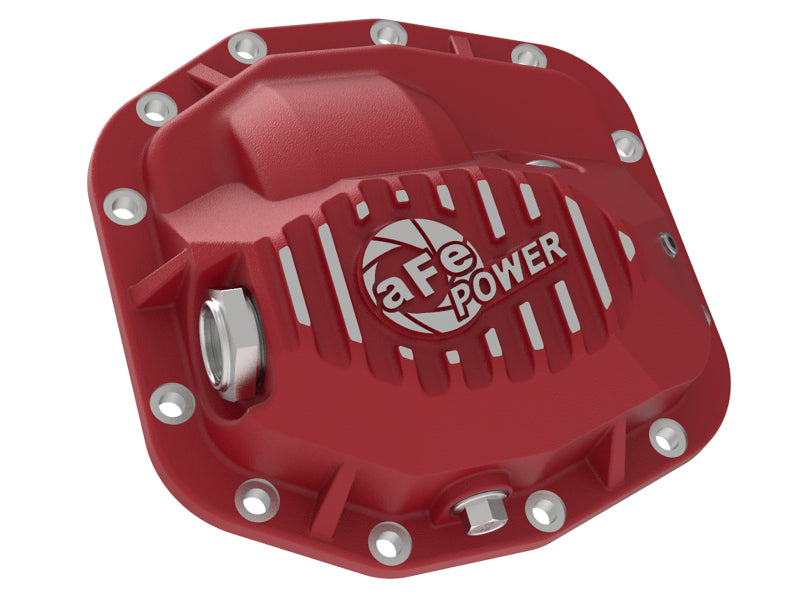 aFe Pro Series Front Differential Cover Red 2018+ Jeep Wrangler (JL) V6 3.6L (Dana M186) - 46-71010R