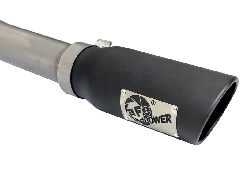 aFe MACHForce XP Exhaust 3in SS Dual Side Exit CB w/ Black Tips 15 Ford F150 Ecoboost V6-2.7L/3.5L - 49-43070-B