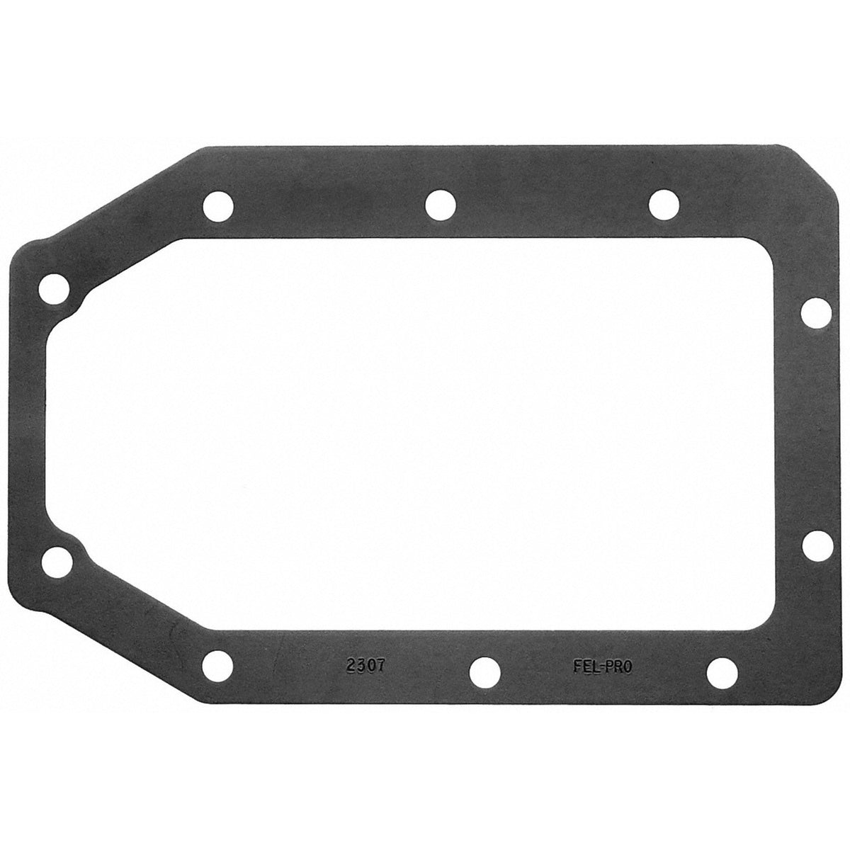 Fel-Pro 2307 Transmission Oil Pan Gasket 10 Bolt Hole One Piece Gasket - front view