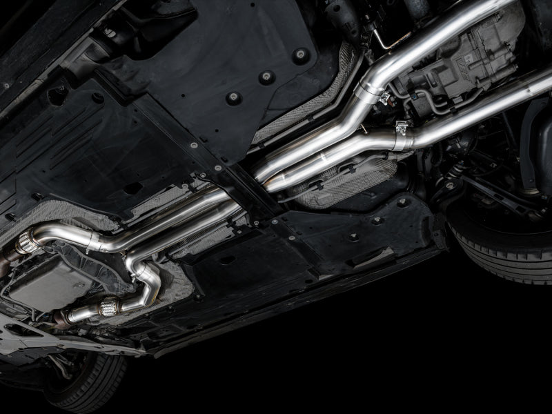 AWE Tuning 2021+ Cadillac CT4-V Blackwing SwitchPath Exhaust - Diamond Black Tips - 3025-43436