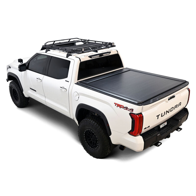 Westin Manual Retractable Tonneau Cover 22-26 Toyota Tundra 5.5ft Bed Black - 19-60285