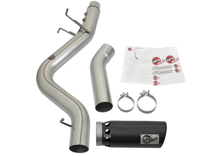 aFe ATLAS 5in DPF-Back Aluminized Steel Exhaust System GM Diesel Trucks 2017 V8 6.6L (td) L5P - 49-04085-B