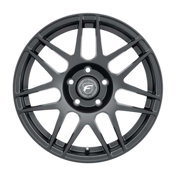 Forgestar F14 Drag 17x4.5 / 5x114.3 BP / ET-26 / 1.7in BS Satin Black Wheel - F1727B567N26 by Forgestar - front view