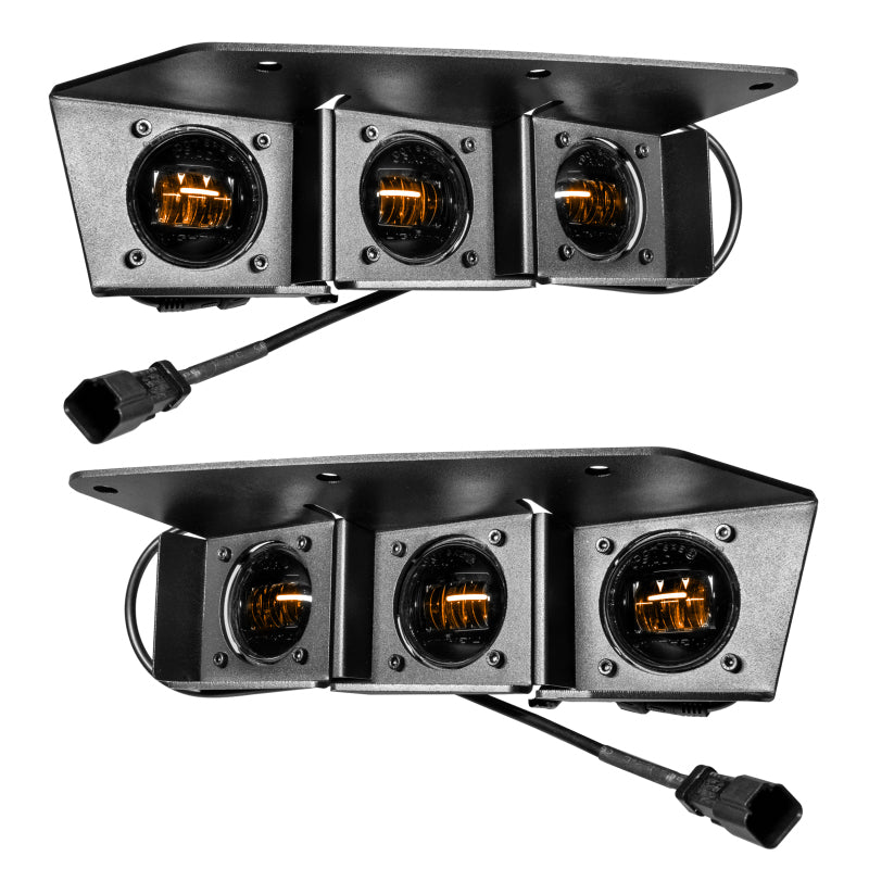 Oracle High 21-22 Ford Bronco Triple LED Fog Light kit for Steel Bumper SEE WARRANTY - 5890-005