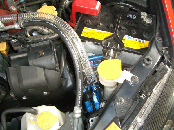 Cusco OIL Catch Tank GRB GVB 0.4L COME W/ L SHAPE Bracket - 692 009 A for 2008-2014 Subaru Impreza - front view