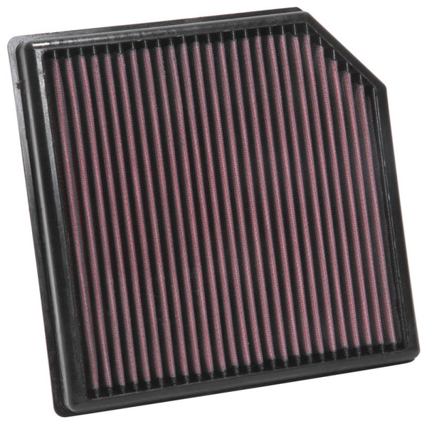 K&N 18-19 Volvo XC40 L4-2.0L F/I Replacement Air Filter - 33-3127 for 2019-2025 Volvo XC40 - front view