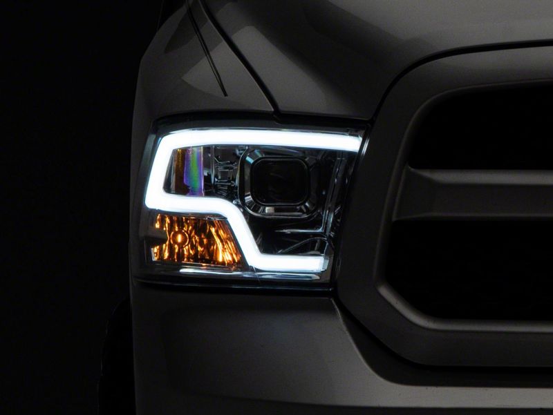 Raxiom 09-18 Dodge RAM 1500 Non-Projector LED Halo Headlights- Chrome Housing (Clear Lens) - R111517