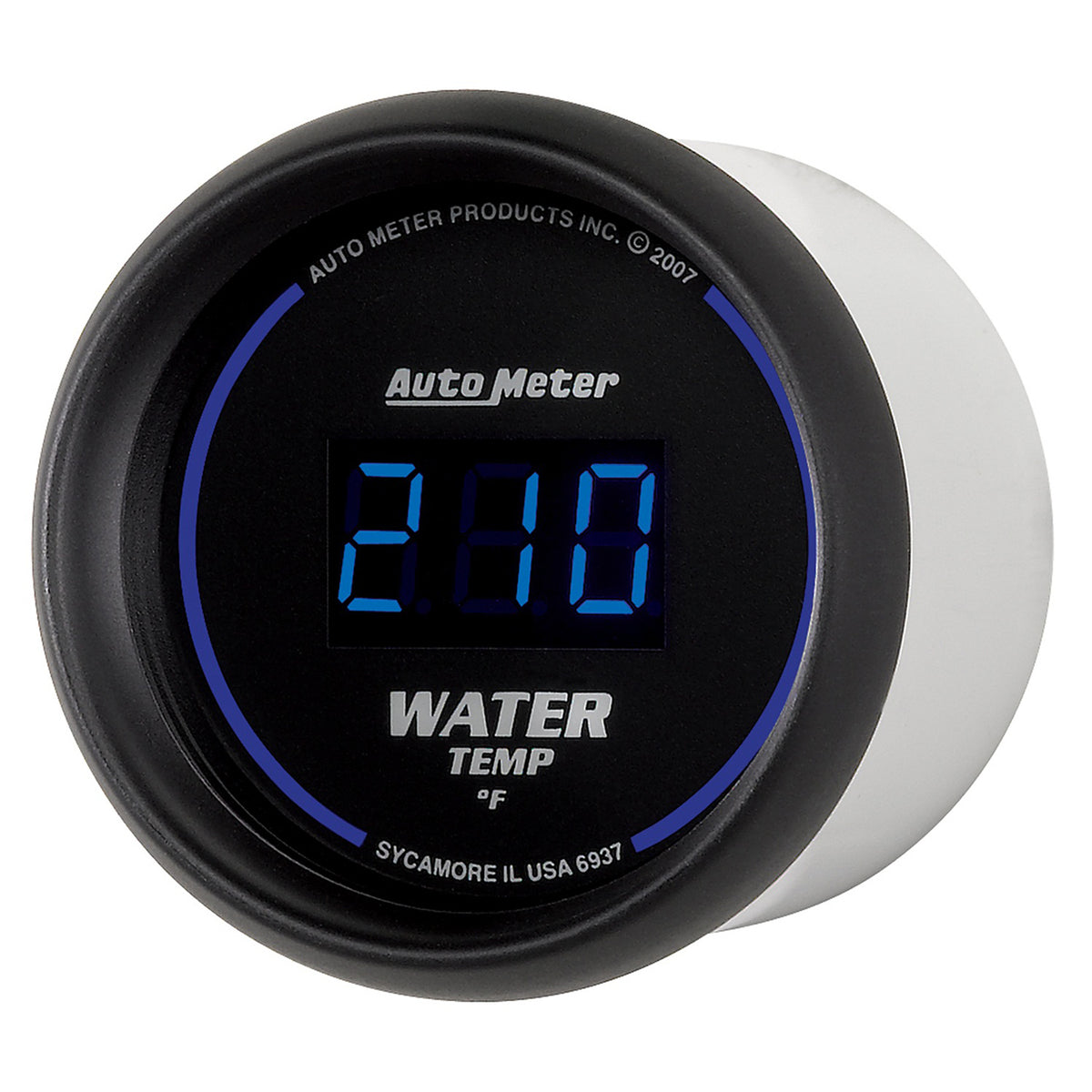 Autometer Cobalt Digital 52.4mm Black 0-300 deg F Water Temperature Gauge - 6937