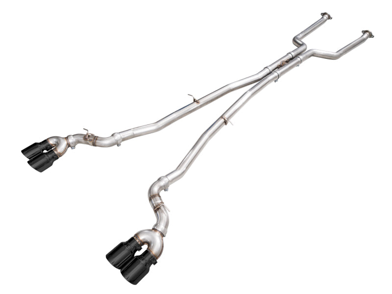 AWE BMW G90/G99 M5 Track Edition Catback Exhaust - Diamond Black Tips - 3020-43790