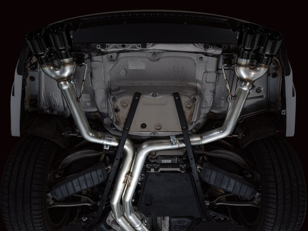 AWE Tuning 19-23 Audi C8 S6/S7 2.9T V6 AWD Track Edition Exhaust - Diamond Black Tips - 3020-43109