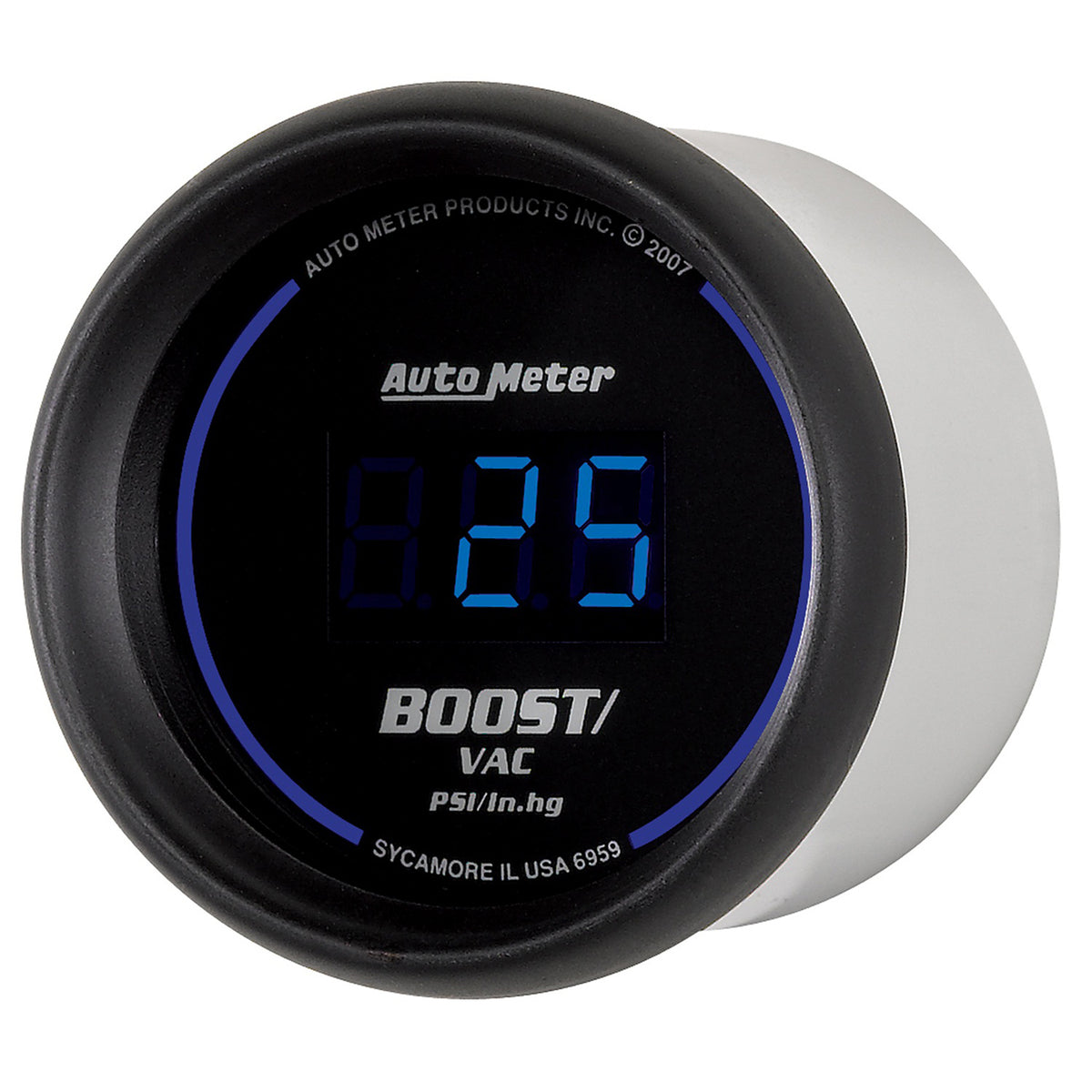 Autometer Cobalt Digital 52.4mm Black Vacuum/Boost Gauge - 6959