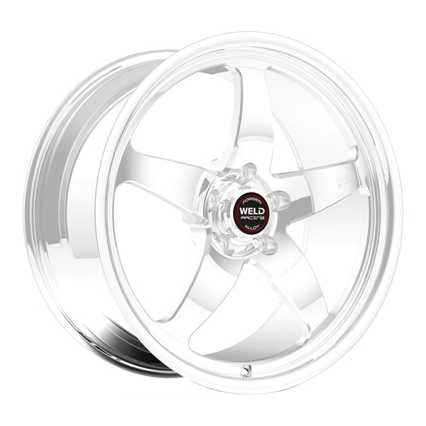 Weld S71 17x8 / 5x4.5 BP / 5.4in. BS Polished Wheel (Low Pad) - Non-Beadlock - 71LP7080A55A for 1979-2014 Ford Mustang