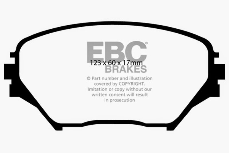 EBC 01-03 Toyota RAV 4 2.0 Greenstuff Front Brake Pads - DP61402