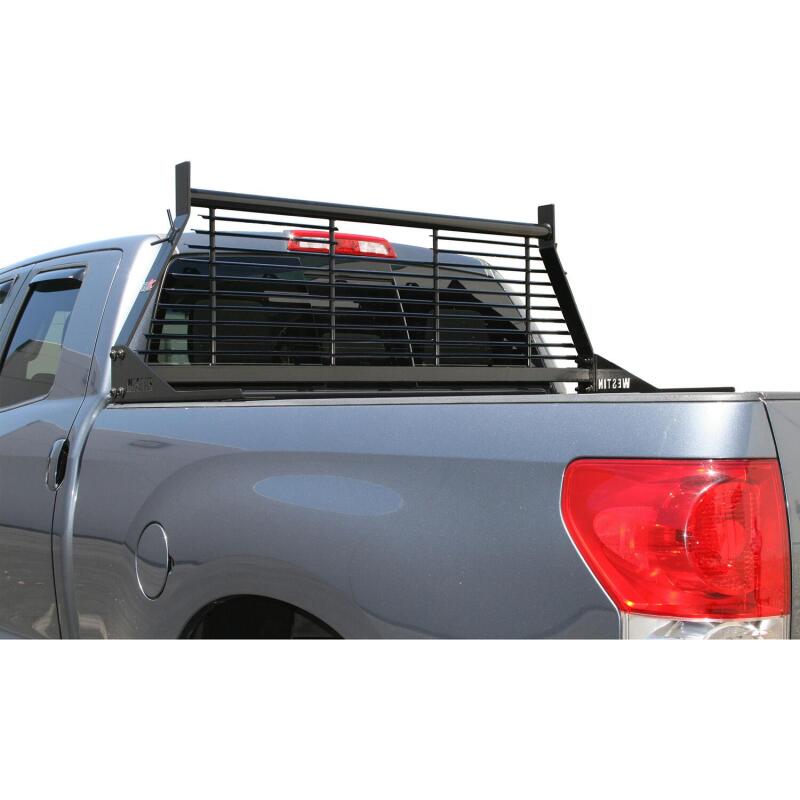 Westin 1999-2018 Chevrolet/Ford/GMC/Toyota Silverado/Sierra 1500/2500/3500 HD Headache Rack - Black - 57-8025
