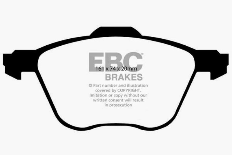 EBC 01 Volkswagen Eurovan 2.8 (313mm) Ultimax2 Front Brake Pads - UD880