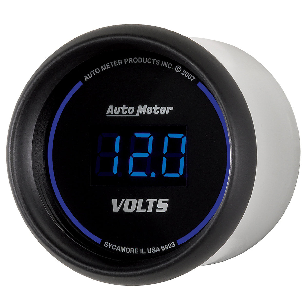 Autometer Cobalt Digital 52.4mm Black Voltmeter - 6993