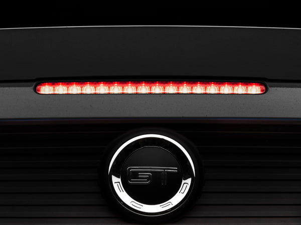 Raxiom 10-14 Ford Mustang LED Third Brake Light (Smoked) - 405251 for 2010-2014 Ford Mustang - front view