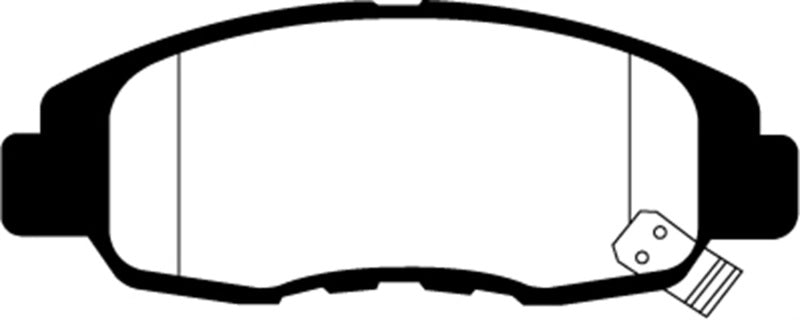 EBC 05-07 Ford F250 (inc Super Duty) 5.4 (2WD) Greenstuff Front Brake Pads - DP61777 for 2005-2012 Ford F 350 - detail view
