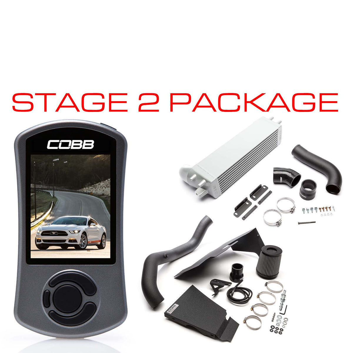 Cobb 15-17 Ford Mustang Ecoboost Stage 2 Power Pack with V3 - 6M1X02