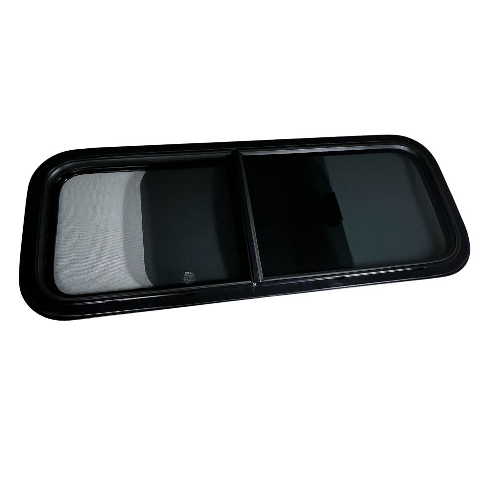 S&B CRL Glass Slider Window w/ Clamp Ring (Driver Side) for Sprinter Van Wideout - 70-2003