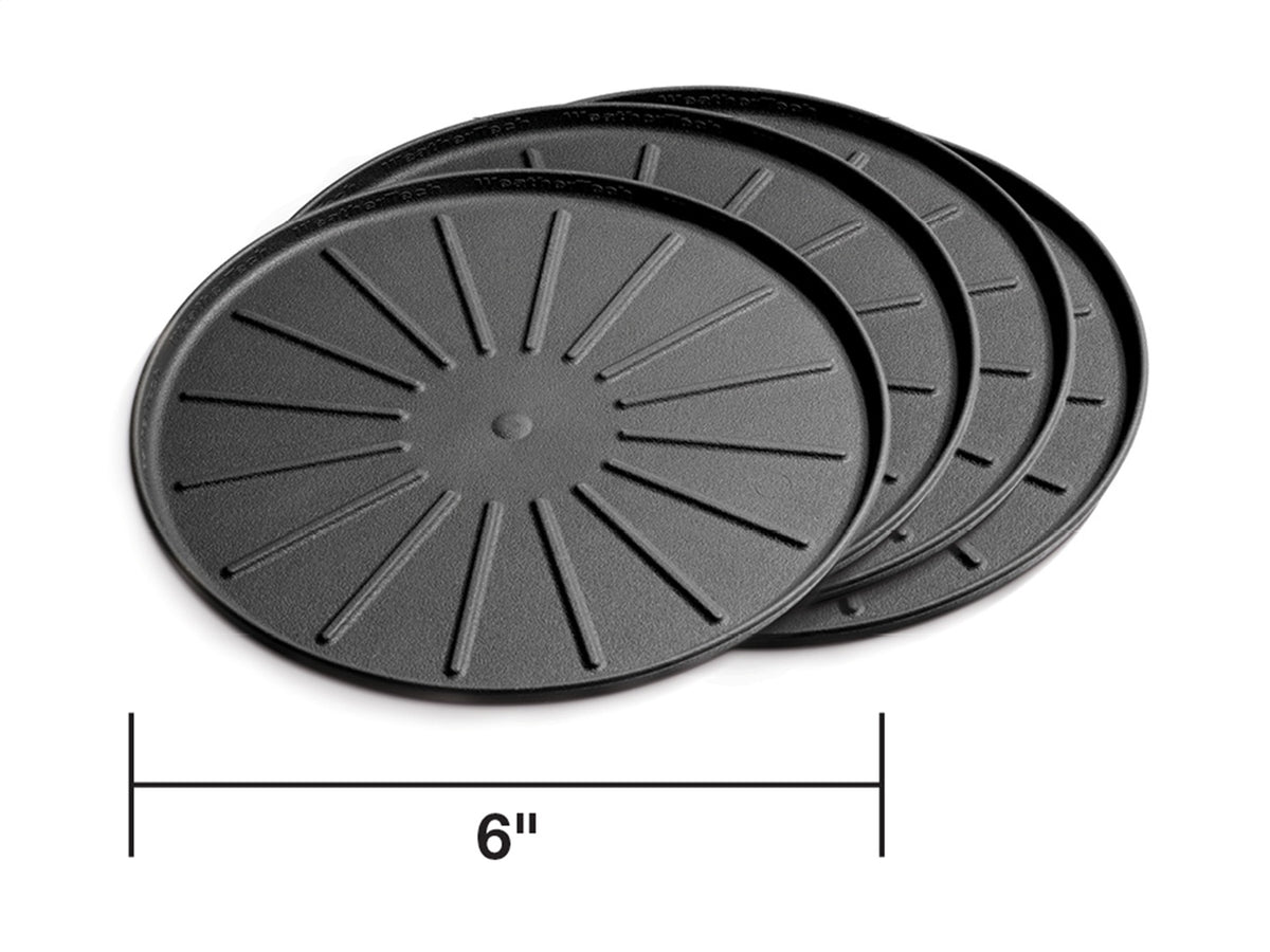 Weathertech - Round Coaster Set - Black 6 in. Dia. - 8A6CSTBK