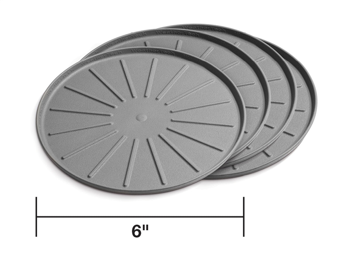 Weathertech - Round Coaster Set - Gray 6 in. Dia. - 8A6CSTGR