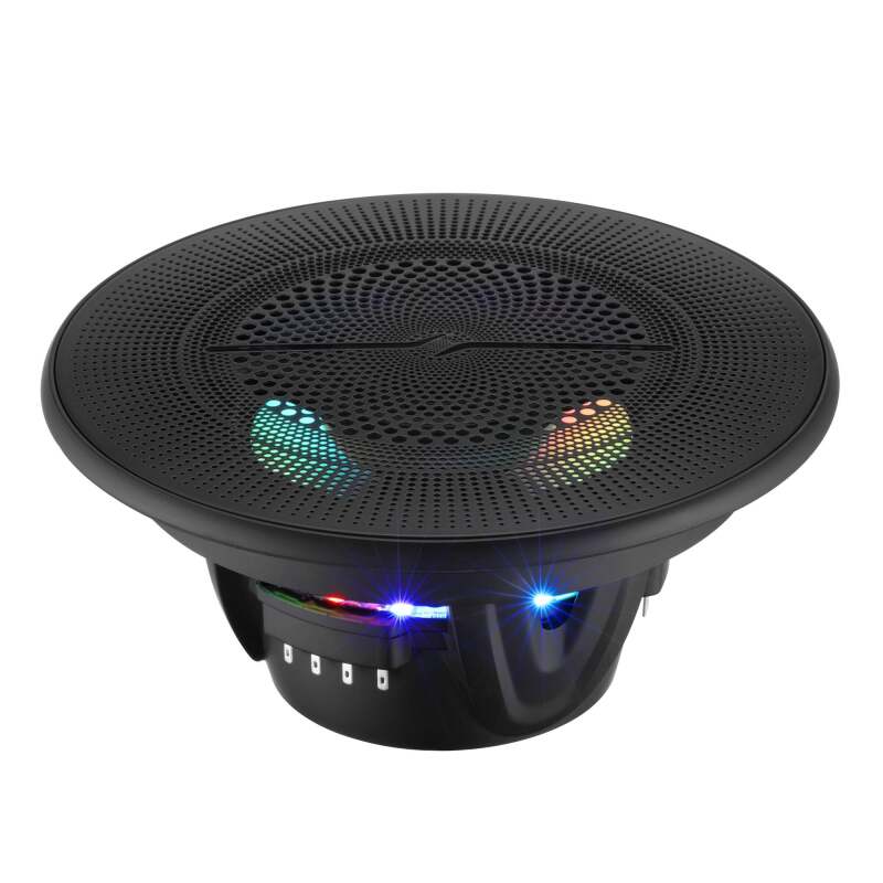DS18 6.5in 2-Way 150 Watts RMS 4ohm Digital LED Lights Bullet Tweeter Black - NXL-LXY6/BK - close-up view