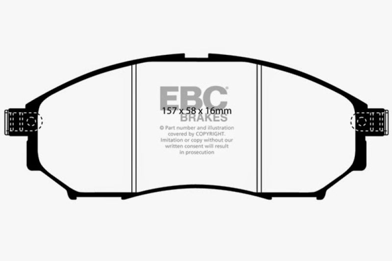 EBC 08-13 Infiniti EX35 3.5 Greenstuff Front Brake Pads - DP21671