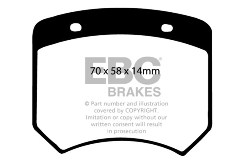 EBC 03-04 Morgan Aero 8 4.4 Redstuff Rear Brake Pads - DP3102C
