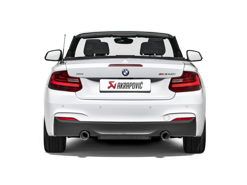 Akrapovic 16-17 BMW M240i (F22 F23) Evolution Line Cat Back (SS) w/ Carbon Tips (Req. Link Pipe) - MTP-BM/SS/4H