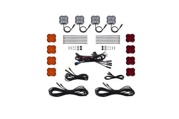 Diode Dynamics Single-Color Rock Light Installer Kit (4-pack) - DD7738 by Diode Dynamics - front view