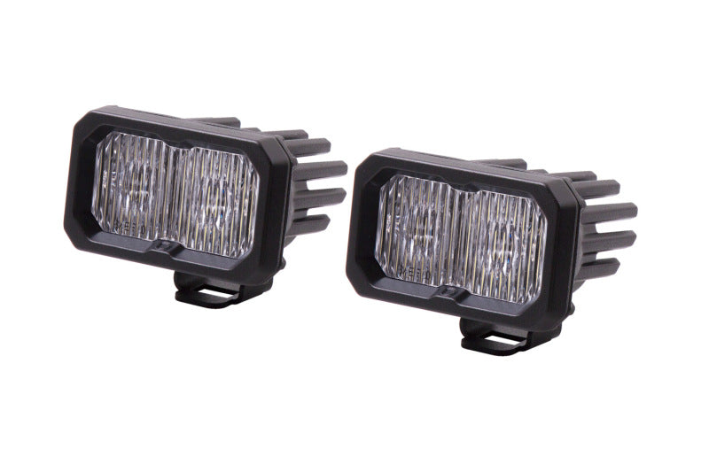 Diode Dynamics Stage Series 2 In LED Pod Sport - White Fog Standard ABL (Pair) - DD6385P by Diode Dynamics - front view