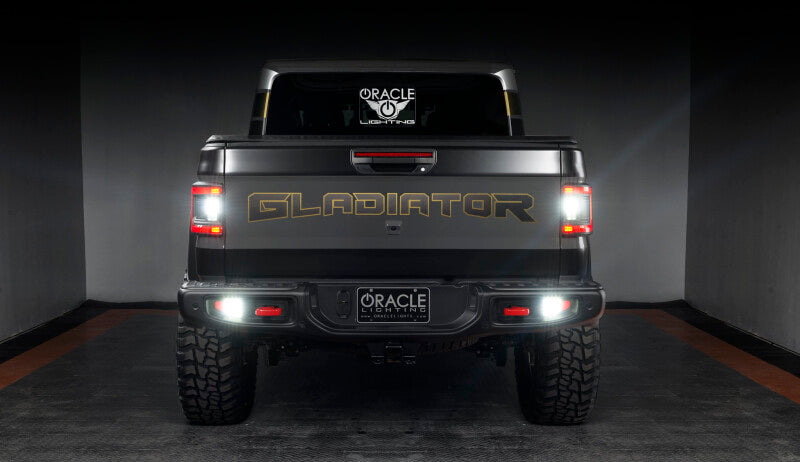 Oracle Jeep Gladiator JT Rear Bumper LED Reverse Lights w/ Plug & Play Harness - 6000K SEE WARRANTY - 5881-504